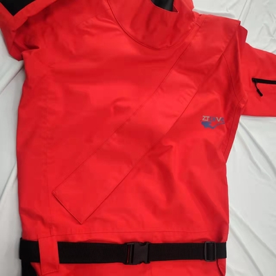 Anti Freeze Red Rescue Dry Suit , Wear Resistant Rescue Swimmer Suit